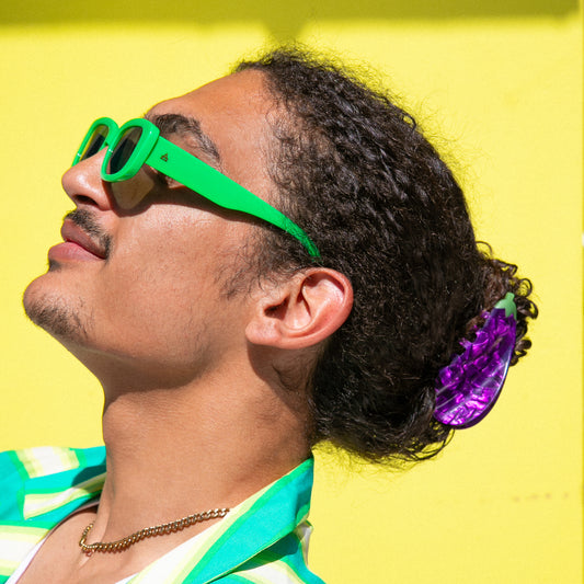 Pince à cheveux Aubergine