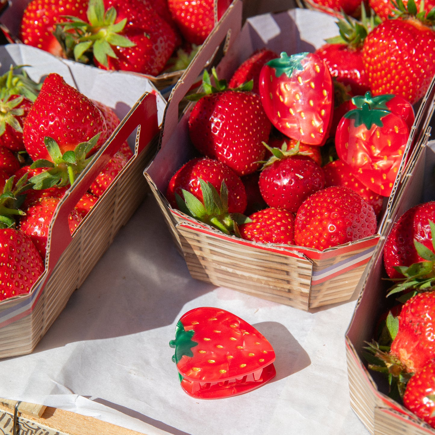 Pince à cheveux Fraise