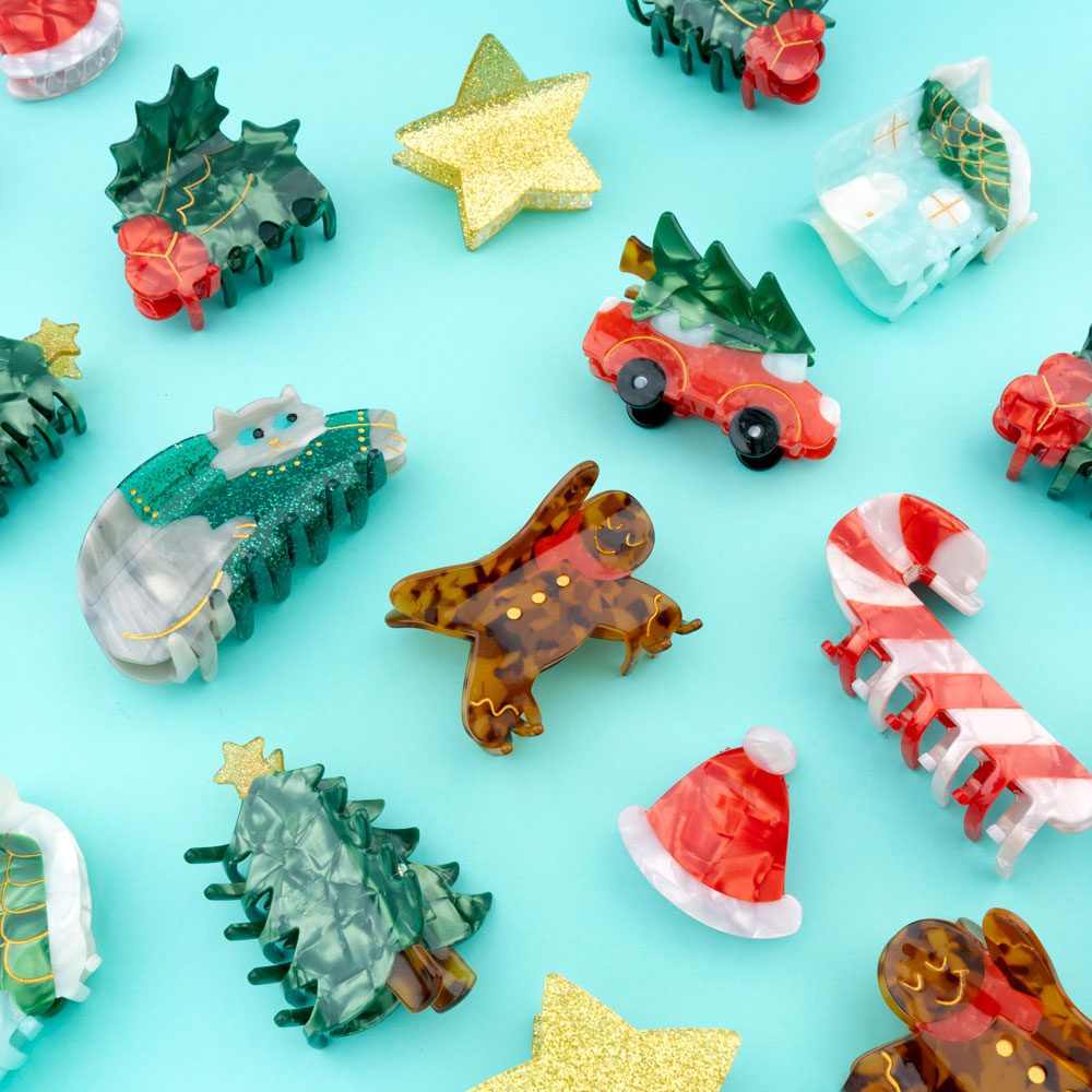 Christmas Tree Hair Claw
