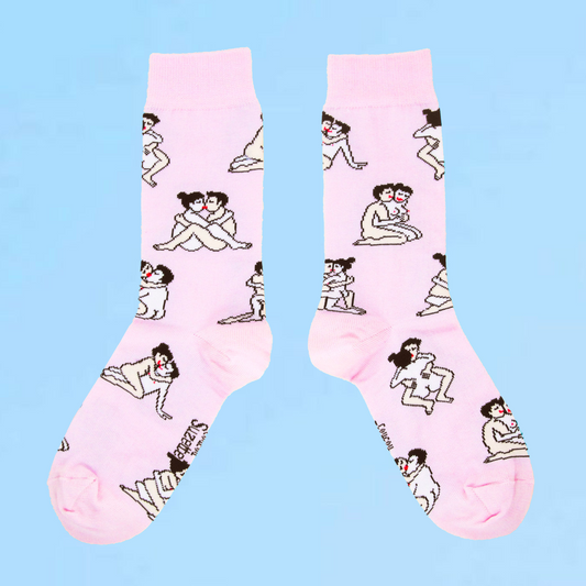 Chaussettes Kamasutra - Couples Heteros - Rose