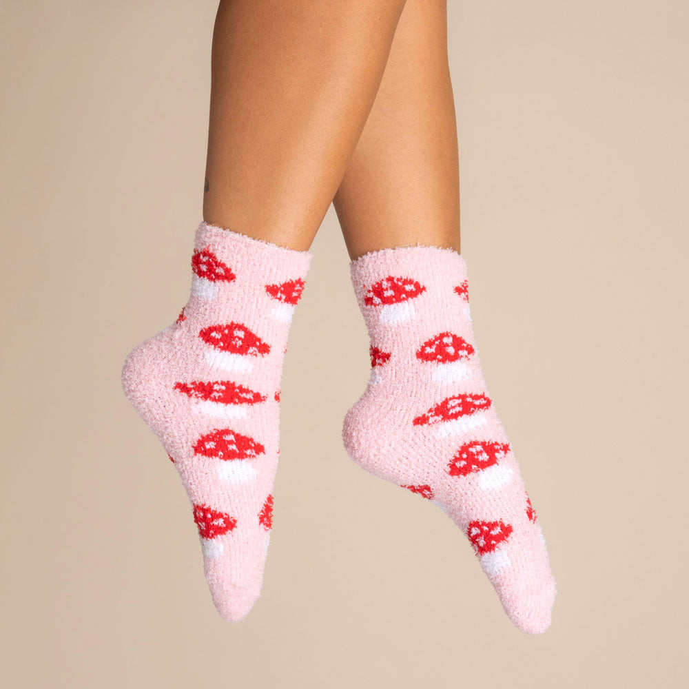 Mushroom Fuzzy Socks