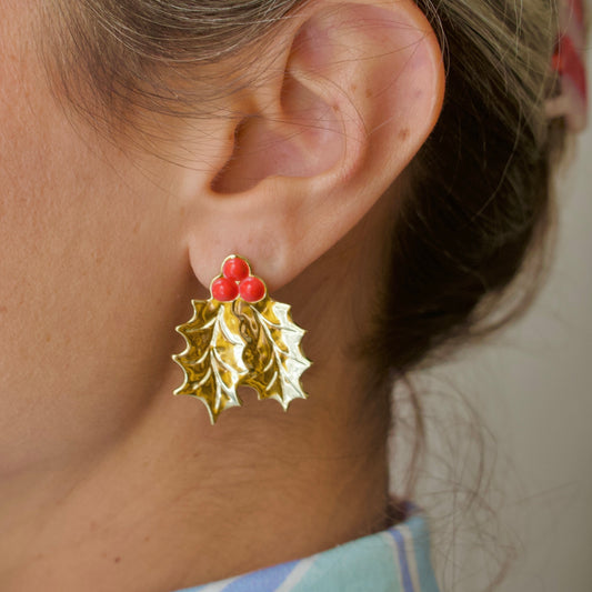 Boucles d'oreilles Houx