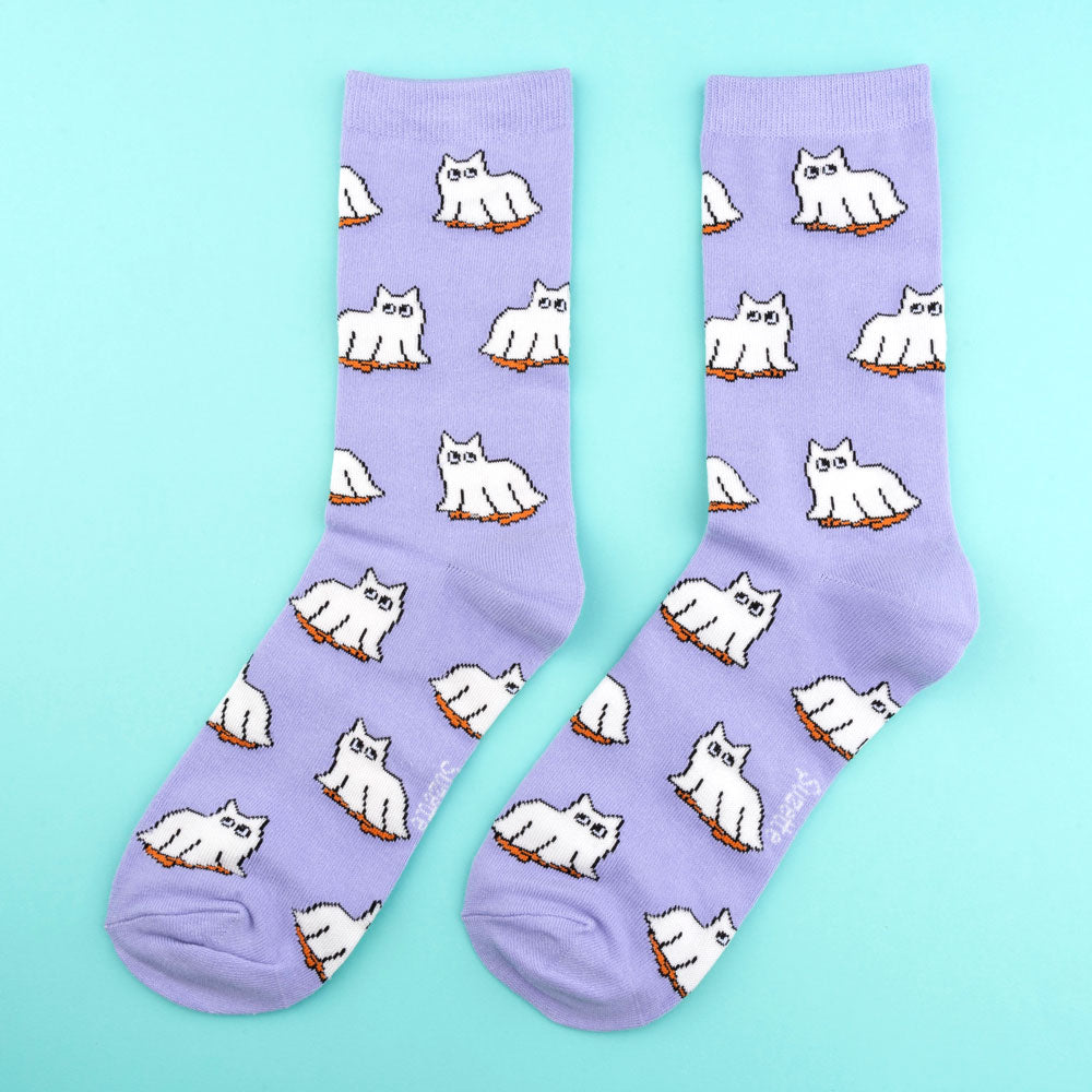 Ghost Cat Socks