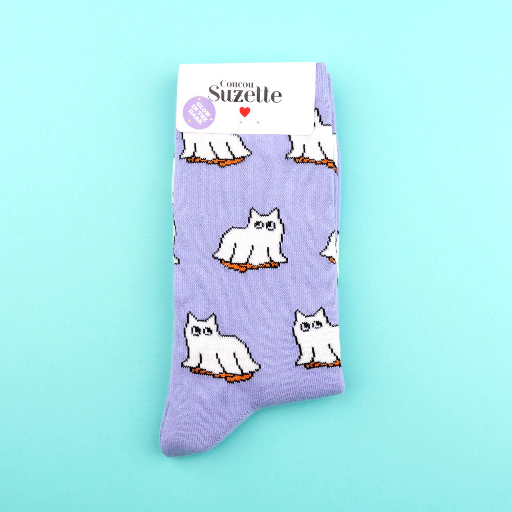 Ghost Cat Socks