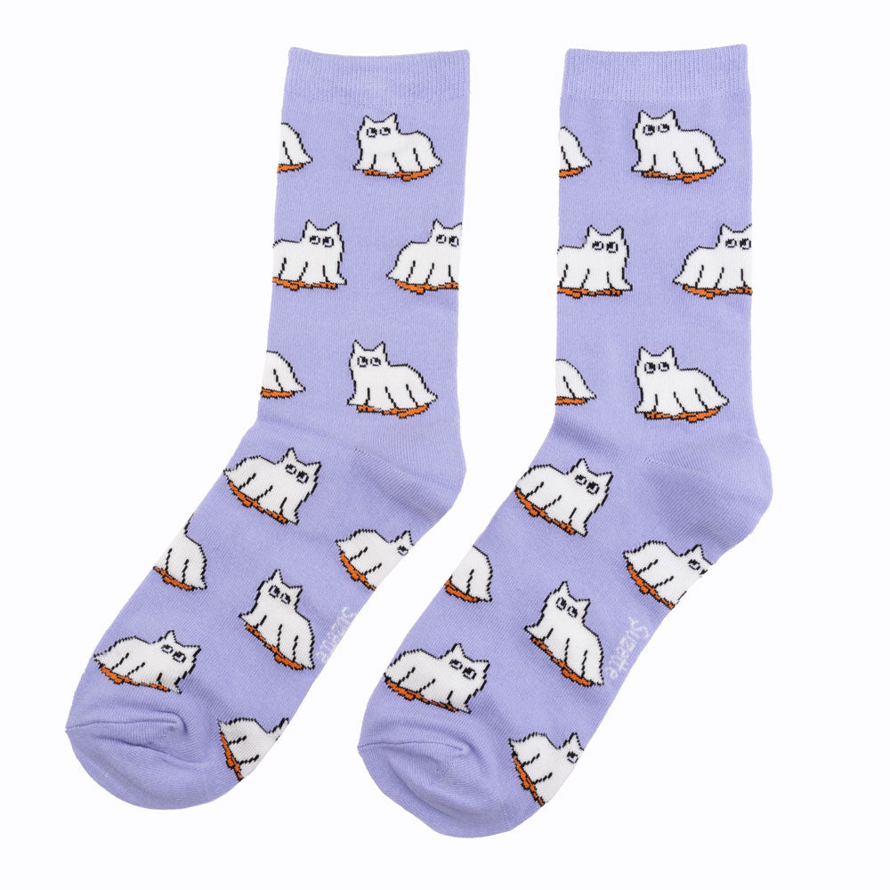 Ghost Cat Socks