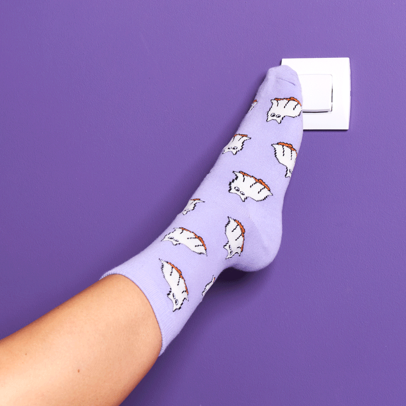 Ghost Cat Socks