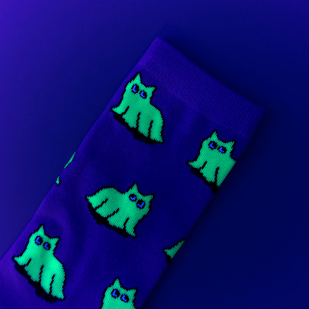 Ghost Cat Socks
