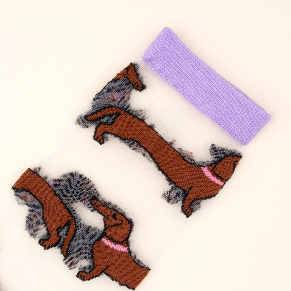 Dachshund Sheer Socks