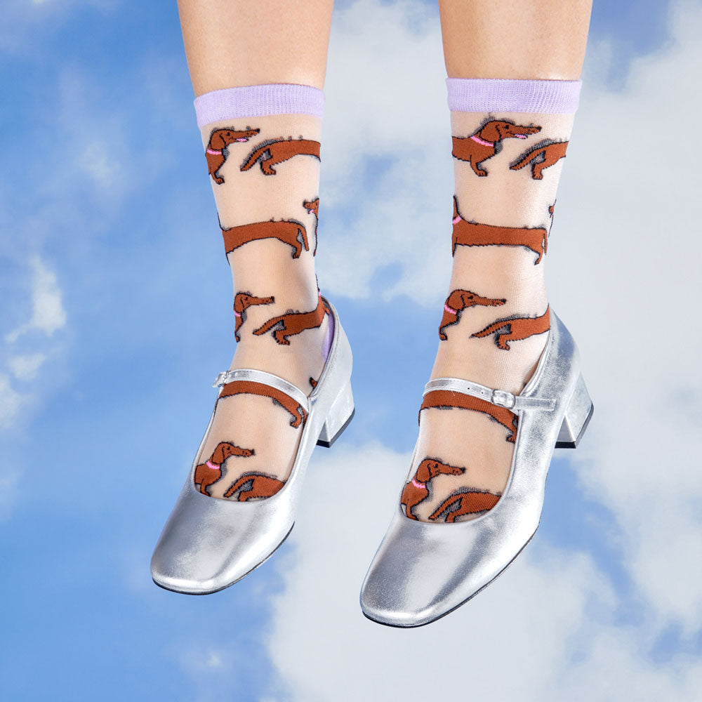 Dachshund Sheer Socks