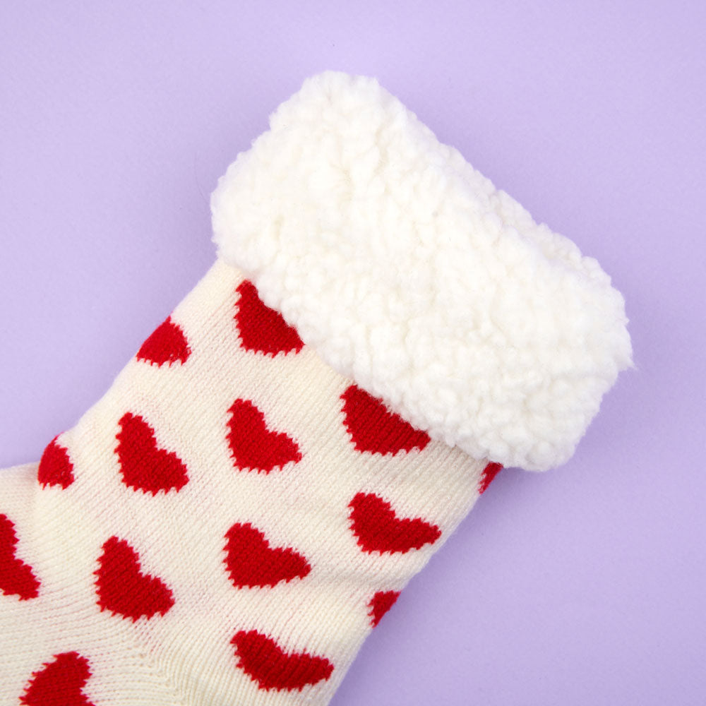 Heart Slipper Socks
