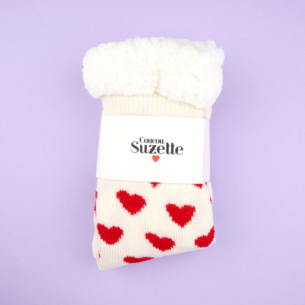 Heart Slipper Socks