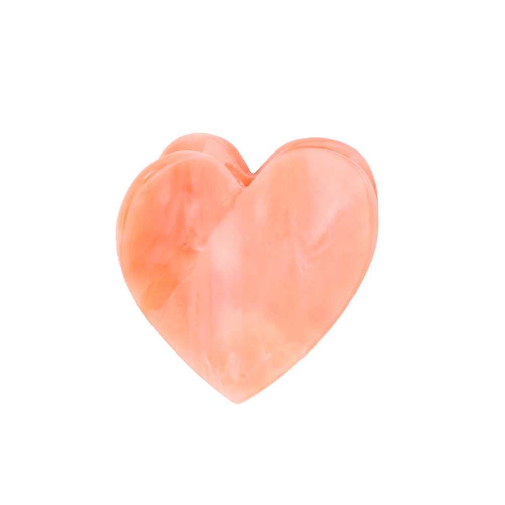 Mini pince à cheveux Coeur Rose