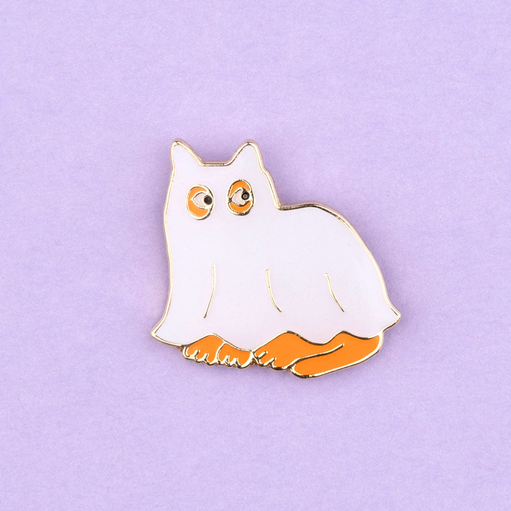 Ghost Cat Pin