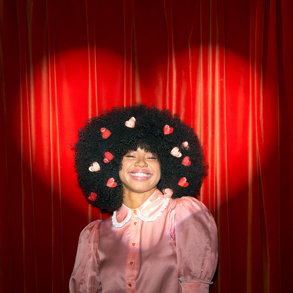 Pince à cheveux Coeur Rose