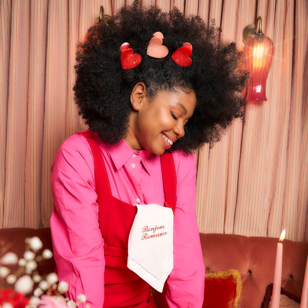 Pince à cheveux Coeur Rose