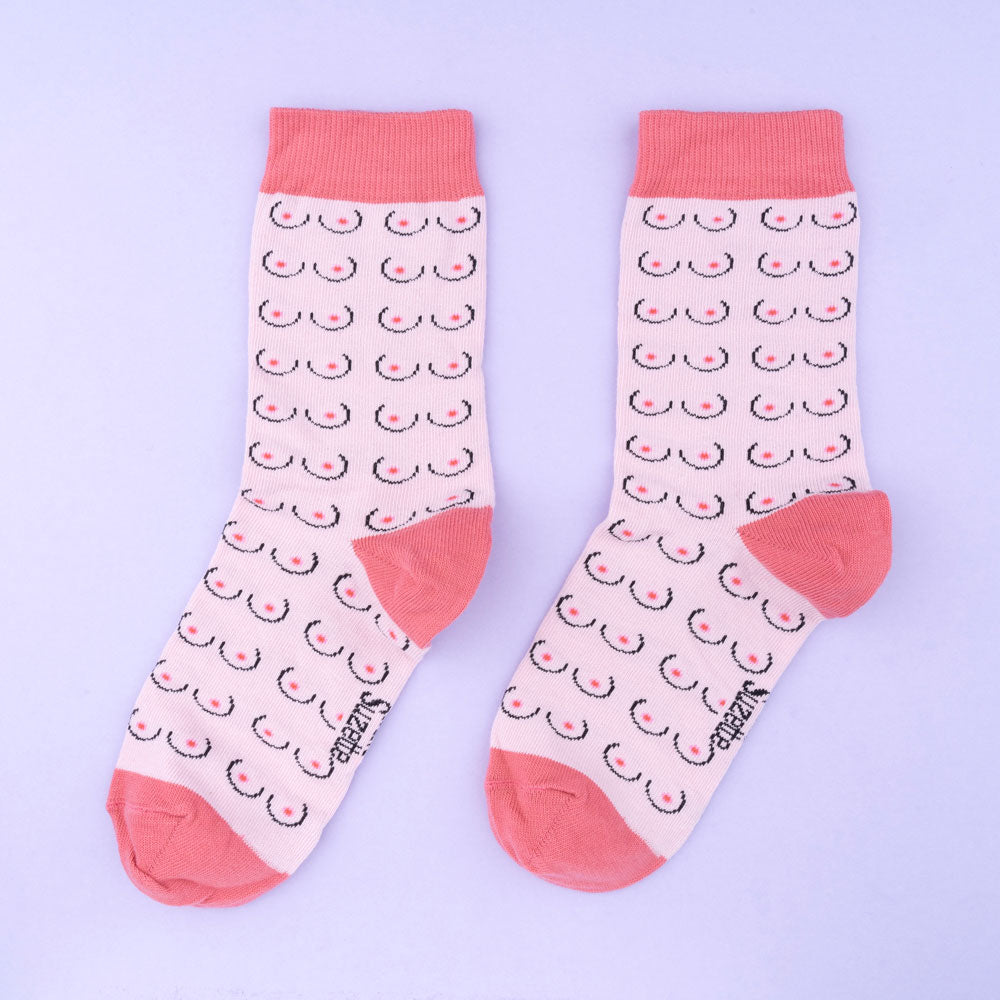 Chaussettes Seins - Blanc