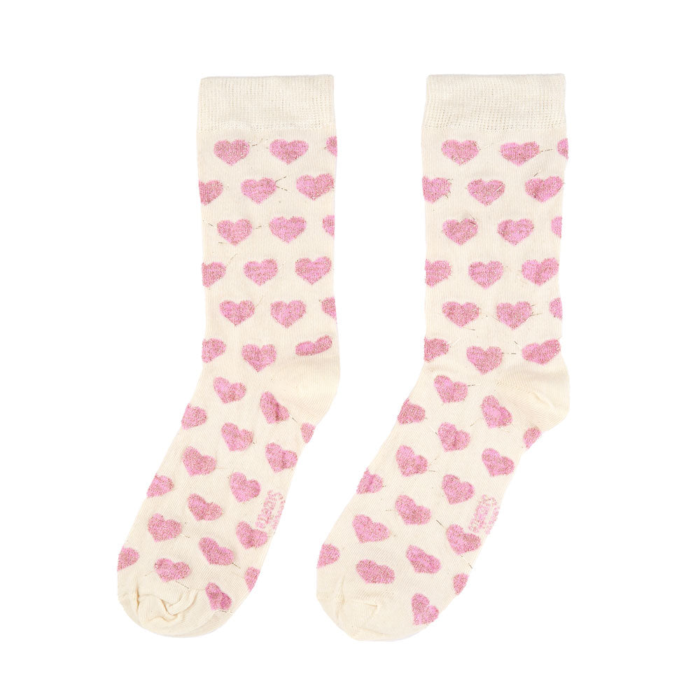 Pink Heart Socks