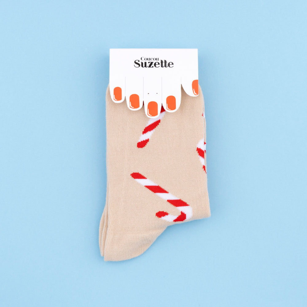 Candy Cane Socks