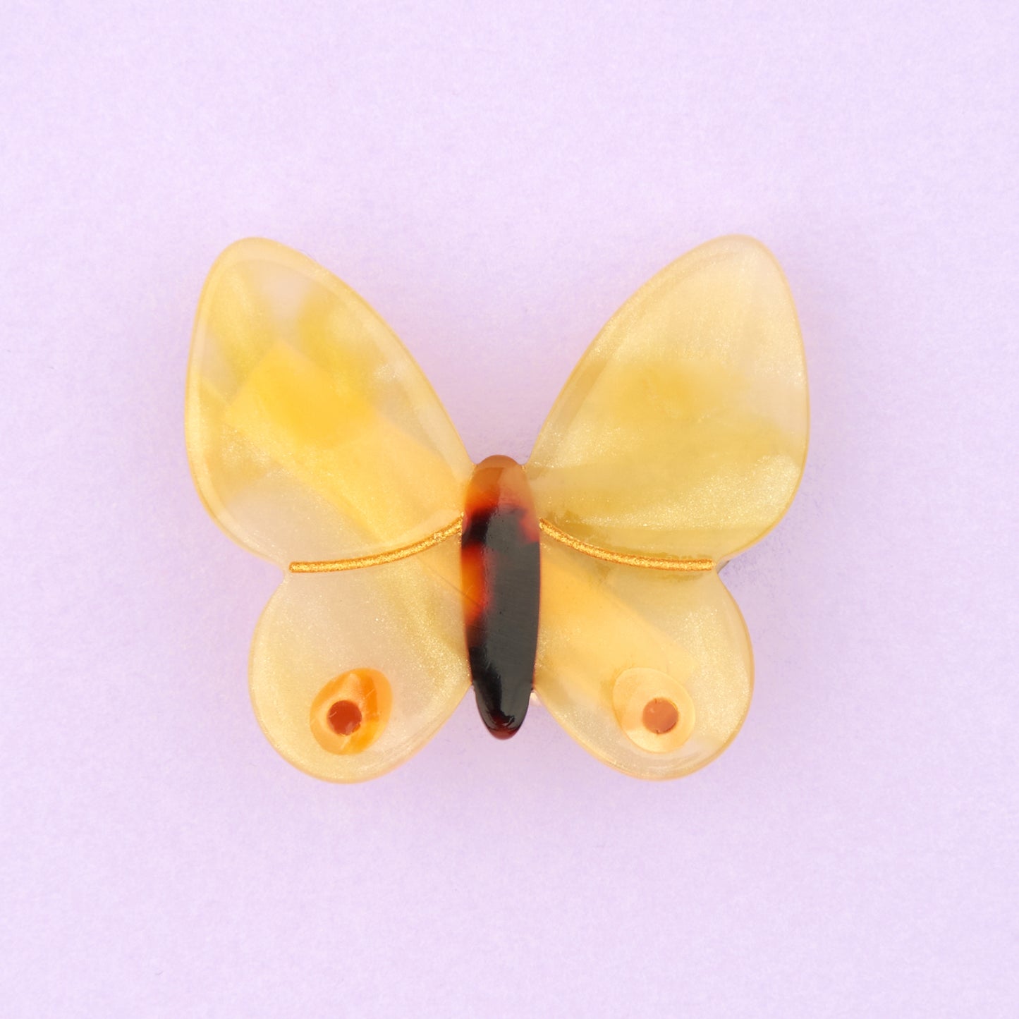Yellow Butterfly Hair Clip - Atypical