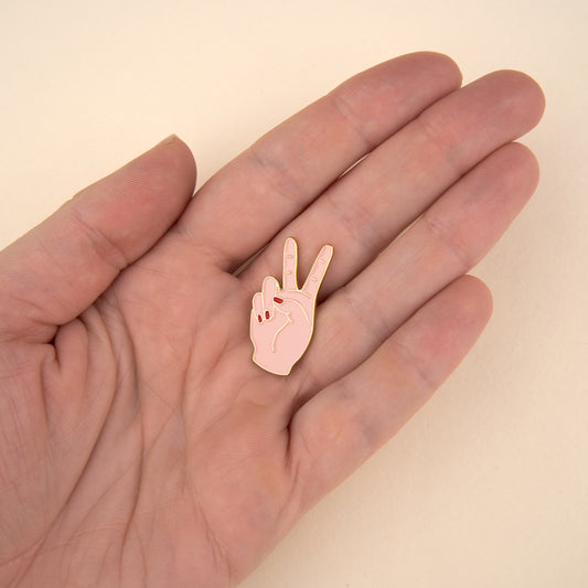 Pin's Peace - Blanc