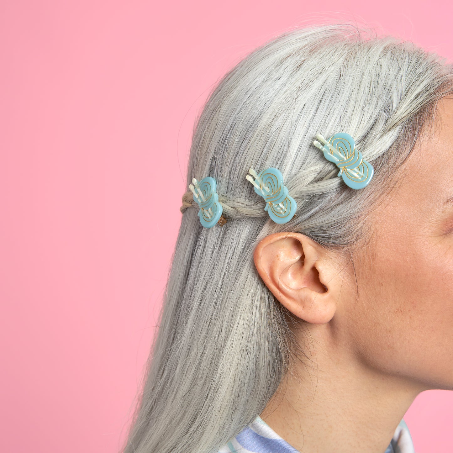 Wool Ball Hair Clip