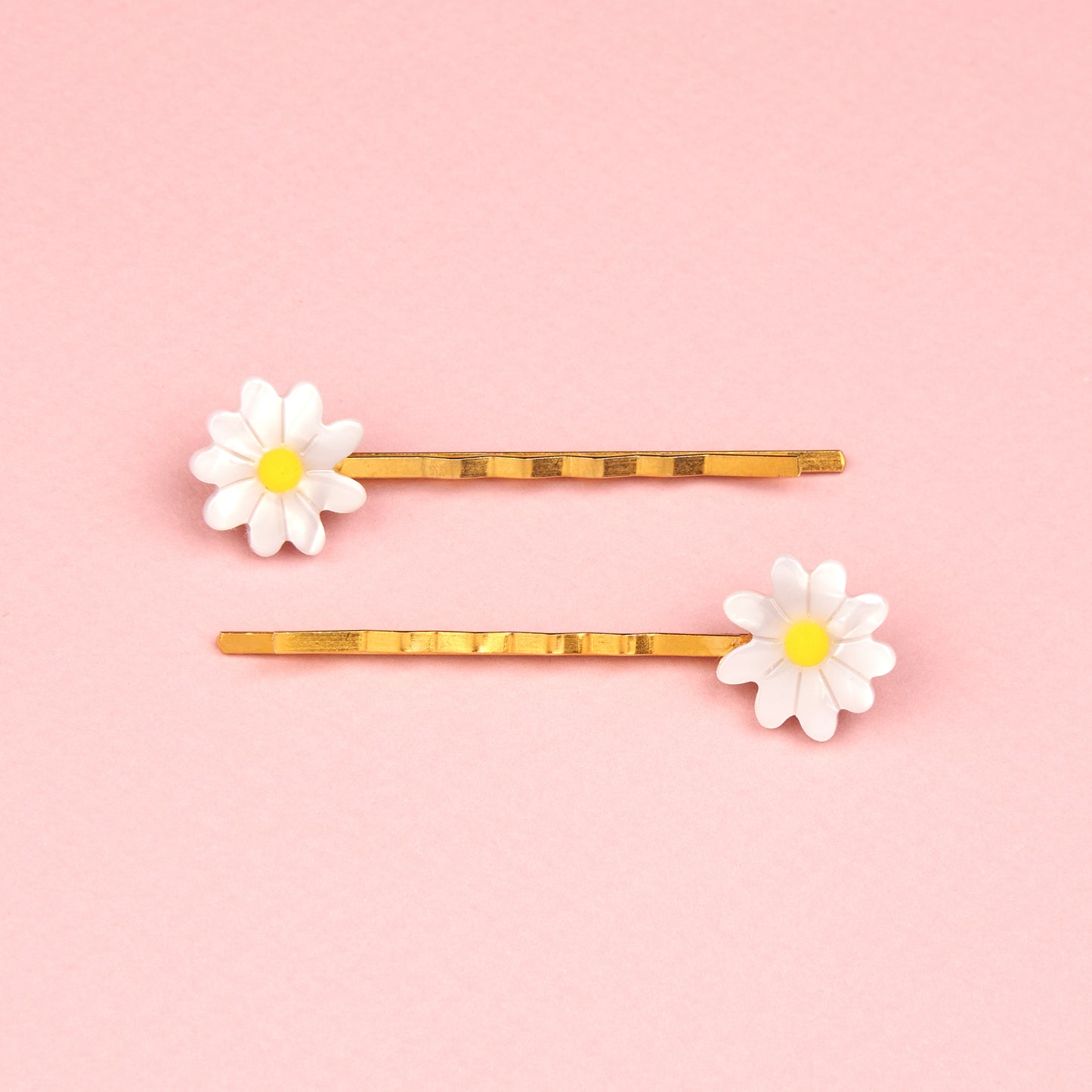 Duo Barrettes Fines Pâquerettes