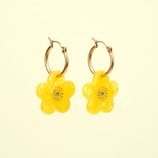 Boucles d'oreilles Bouton d'Or