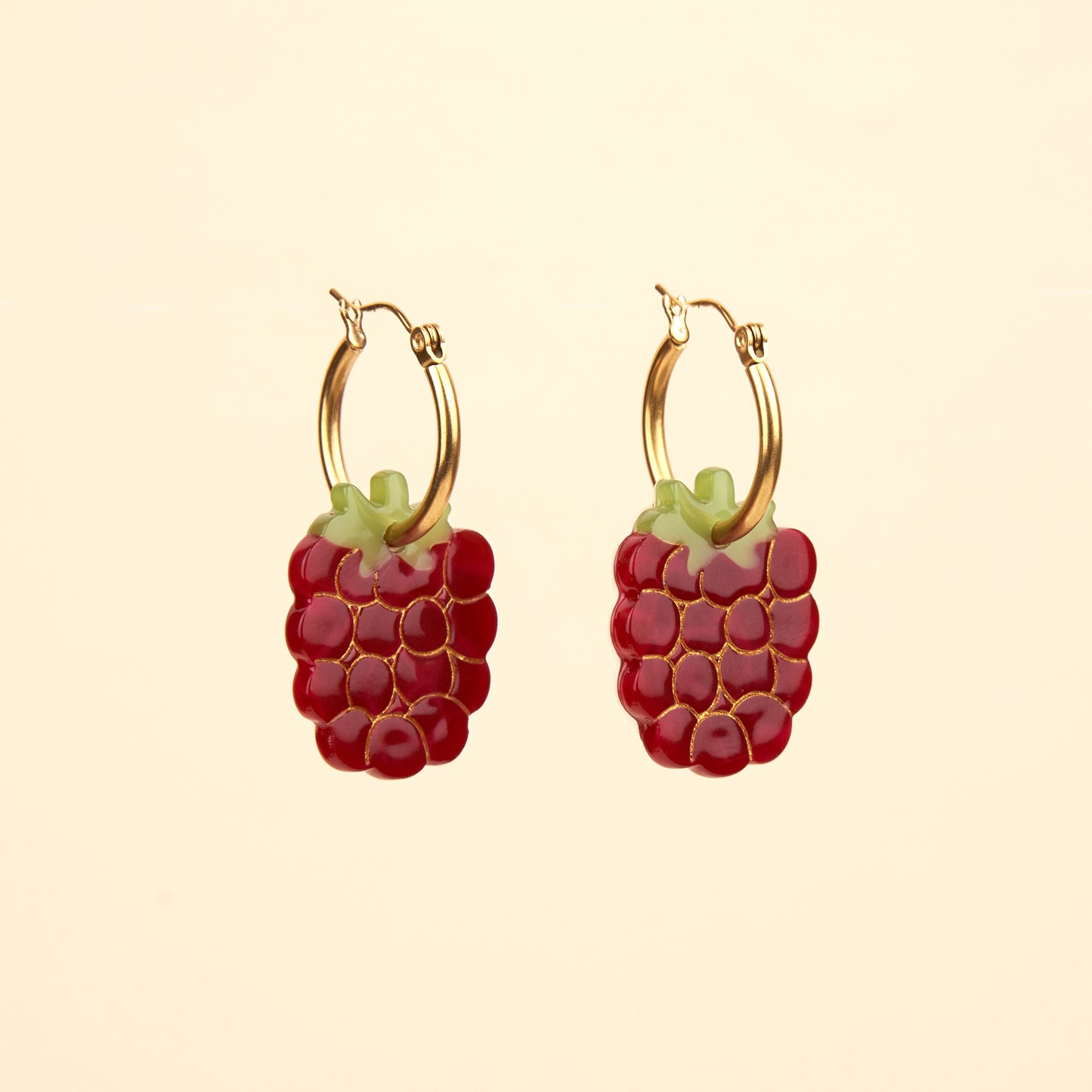 Raspberry Earrings