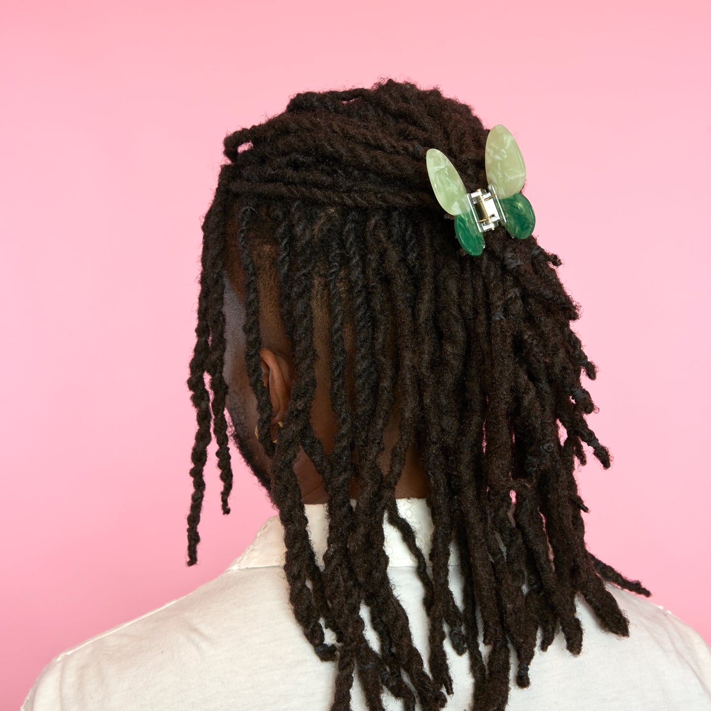 Pince à cheveux Papillon Vert