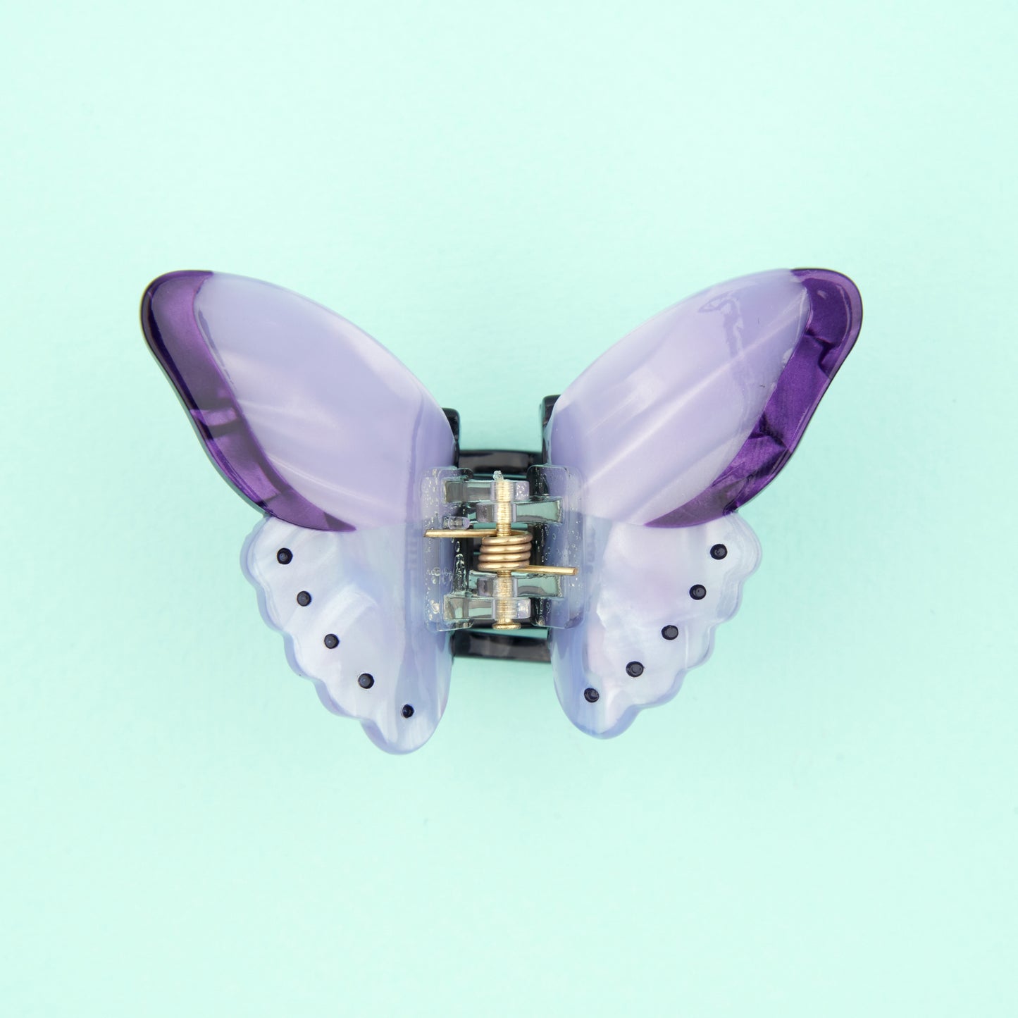 Mini pince à cheveux Papillon Mauve