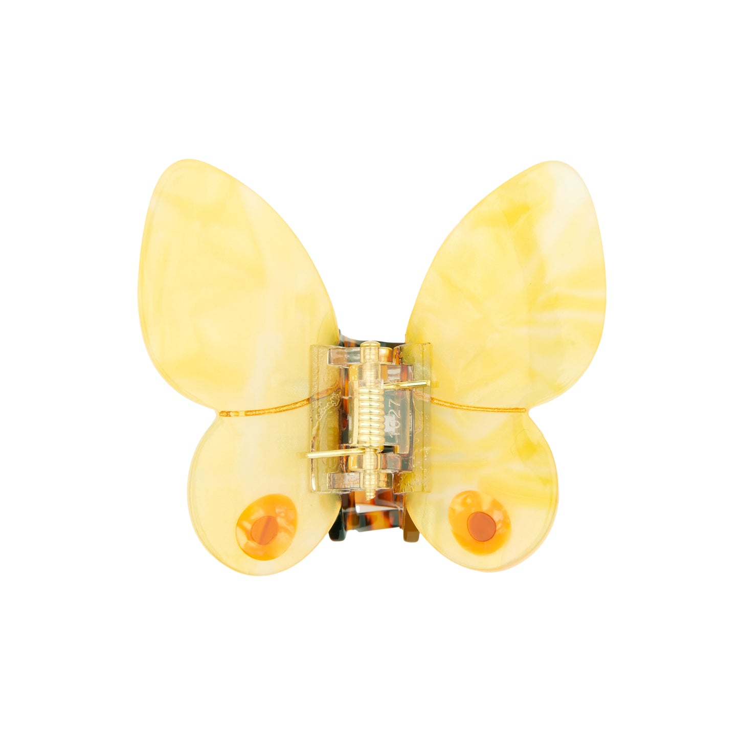 Pince à cheveux Papillon Jaune
