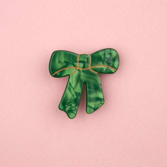 Barrette Noeud Vert