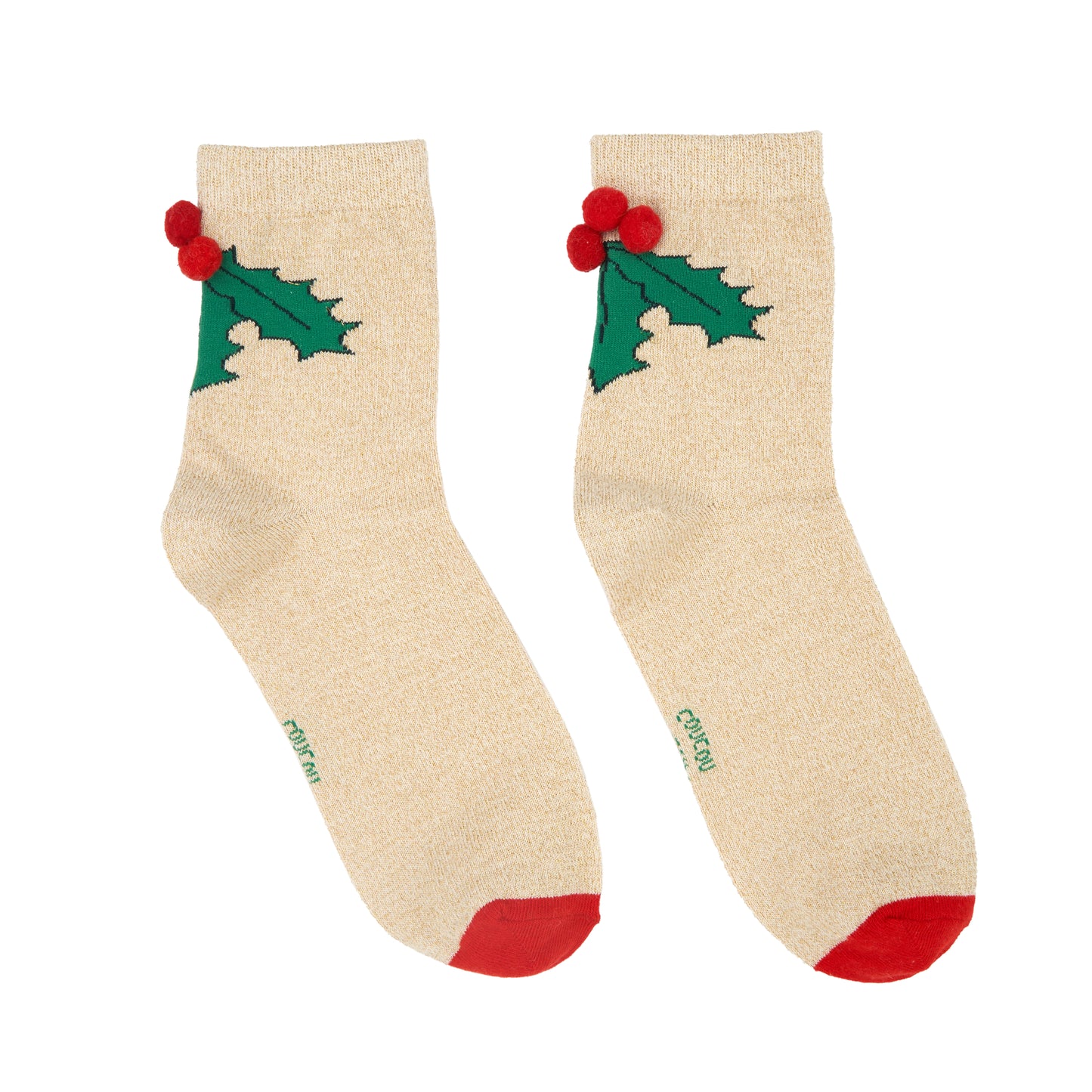 Holly Pom-Pom Socks