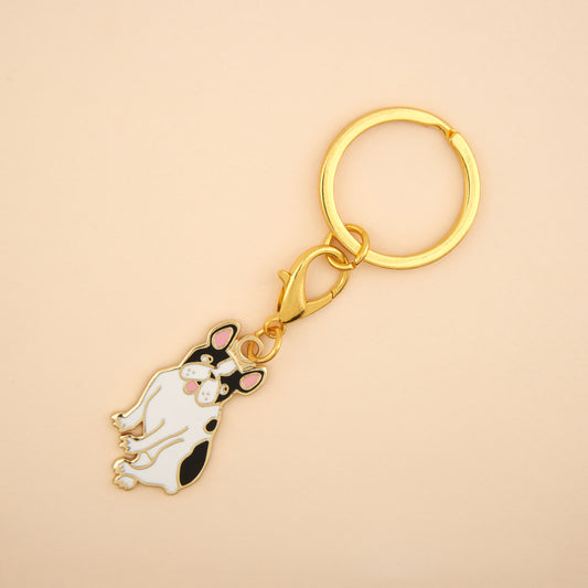 Porte-clé - Médaille Bouledogue
