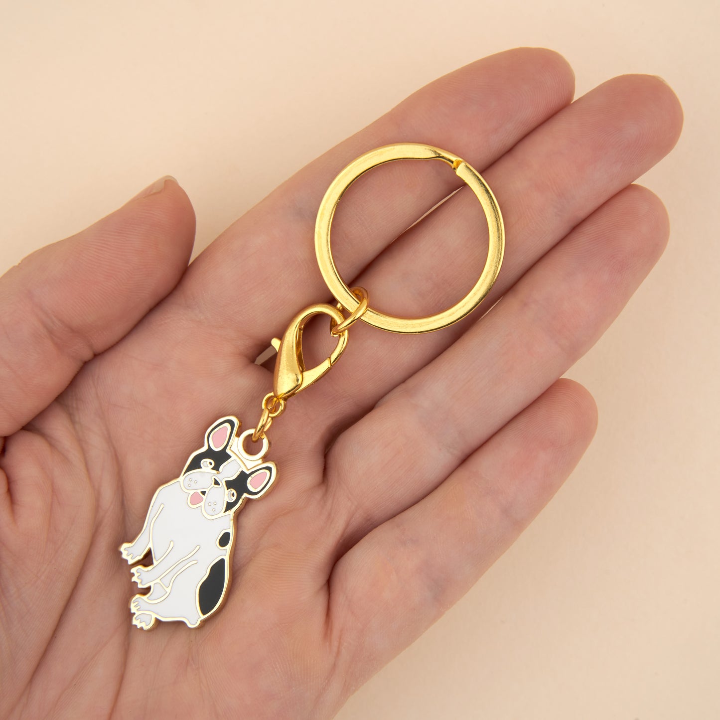 Porte-clé - Médaille Bouledogue