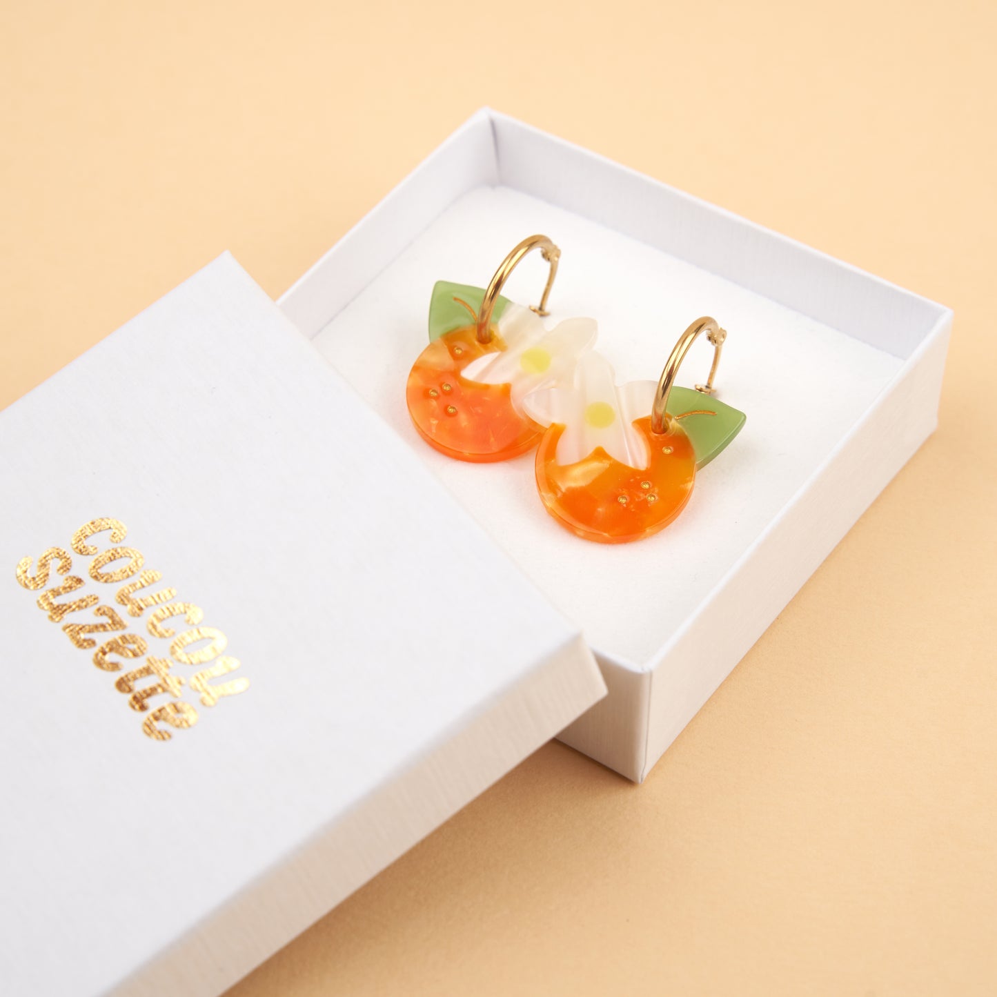 Boucles d'oreilles Fleur d'Oranger