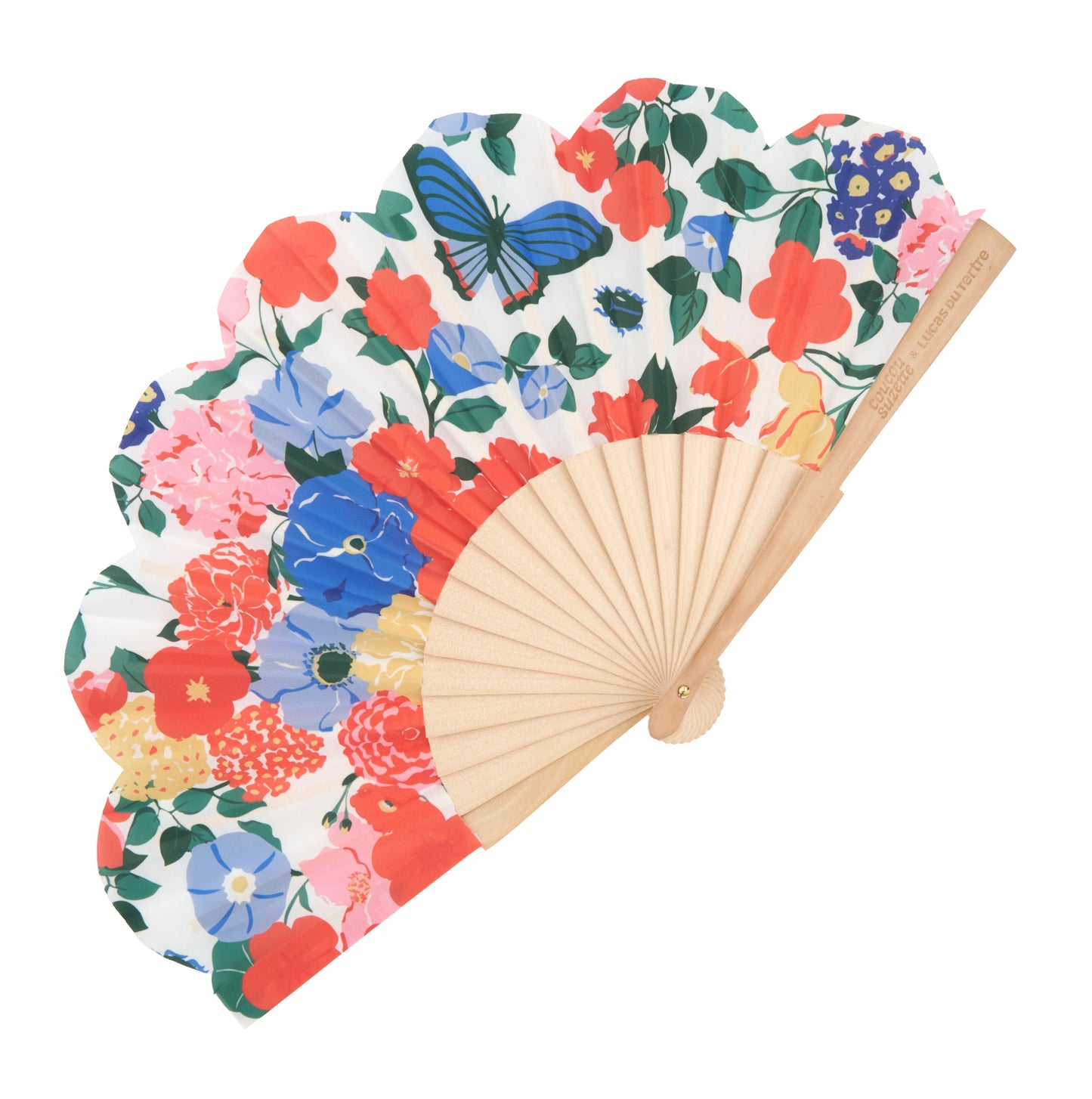 Éventail Bouquet de fleurs