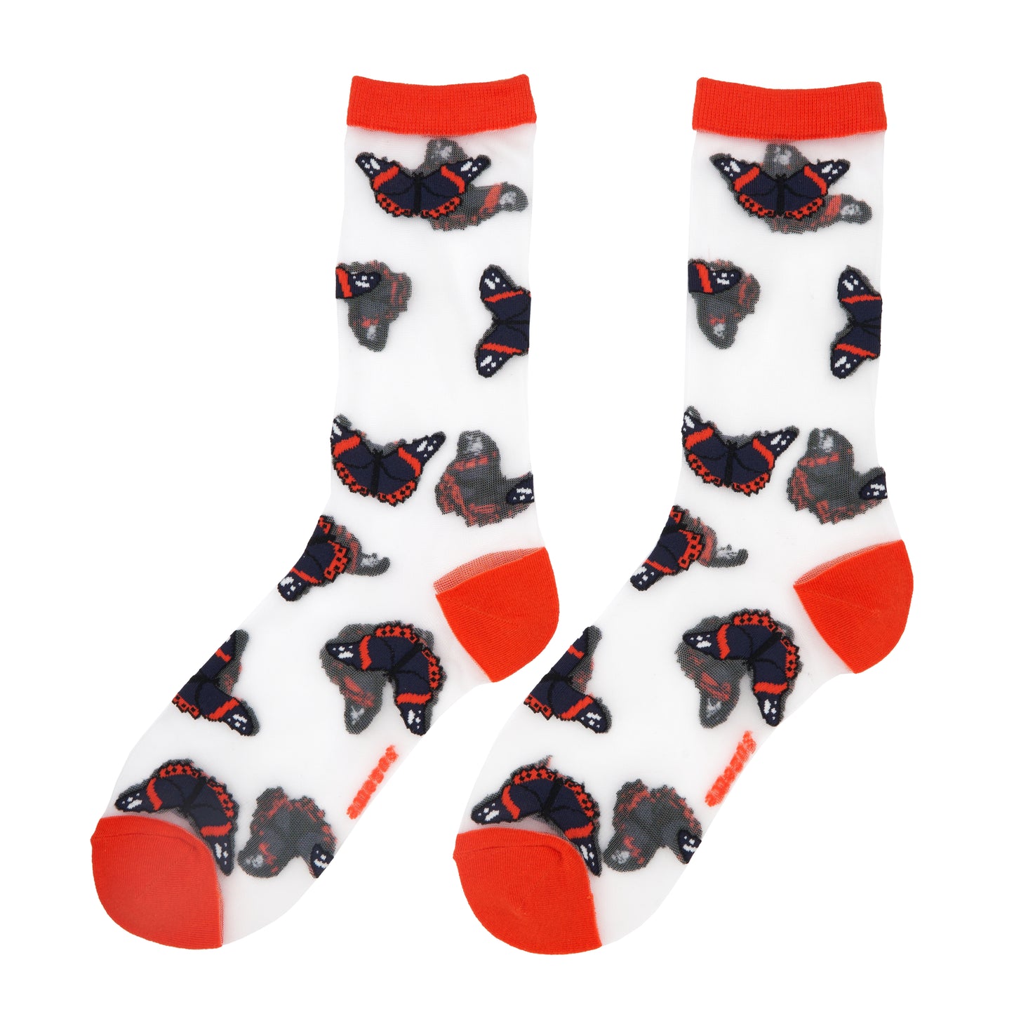 Black Butterfly Sheer Socks