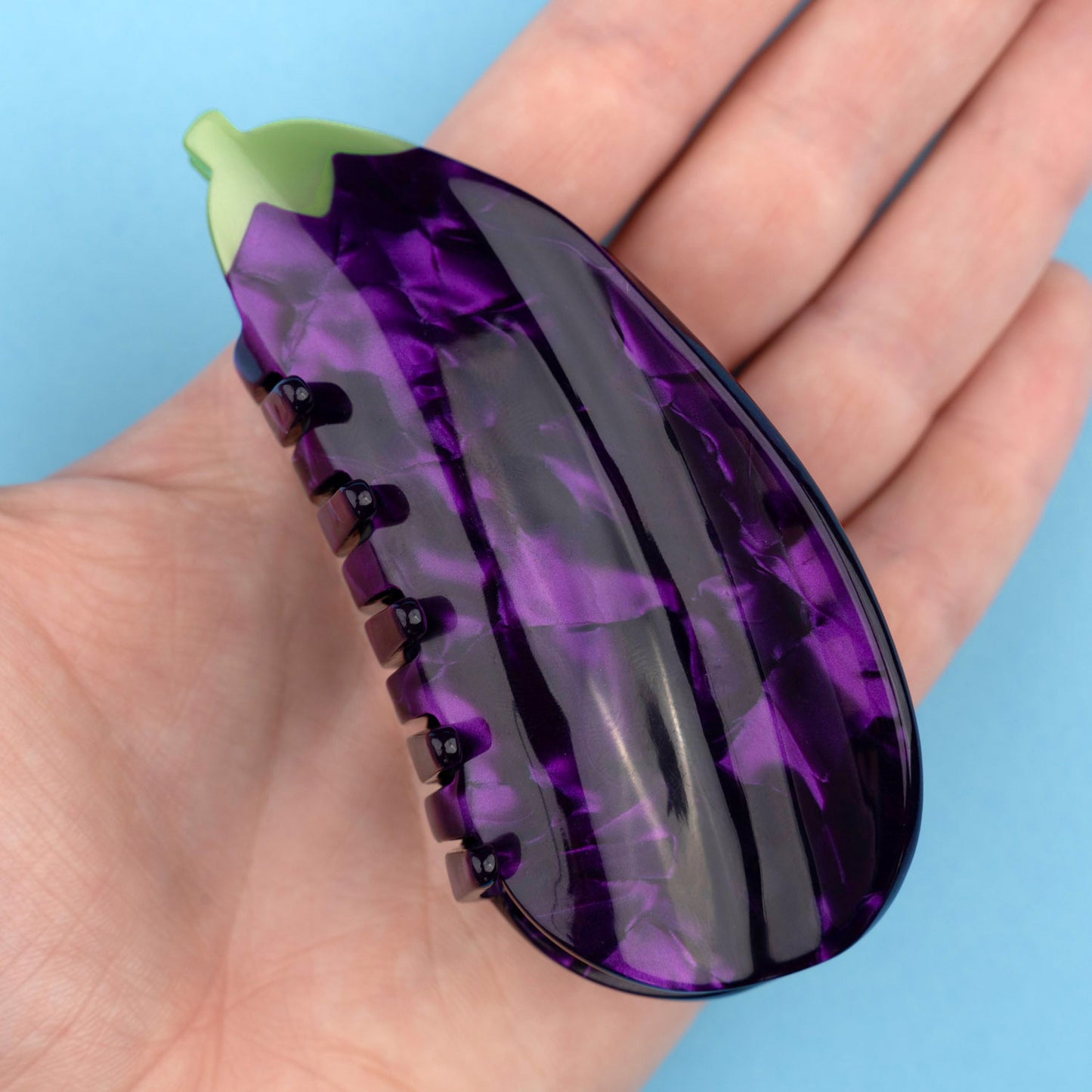 Pince à cheveux Aubergine