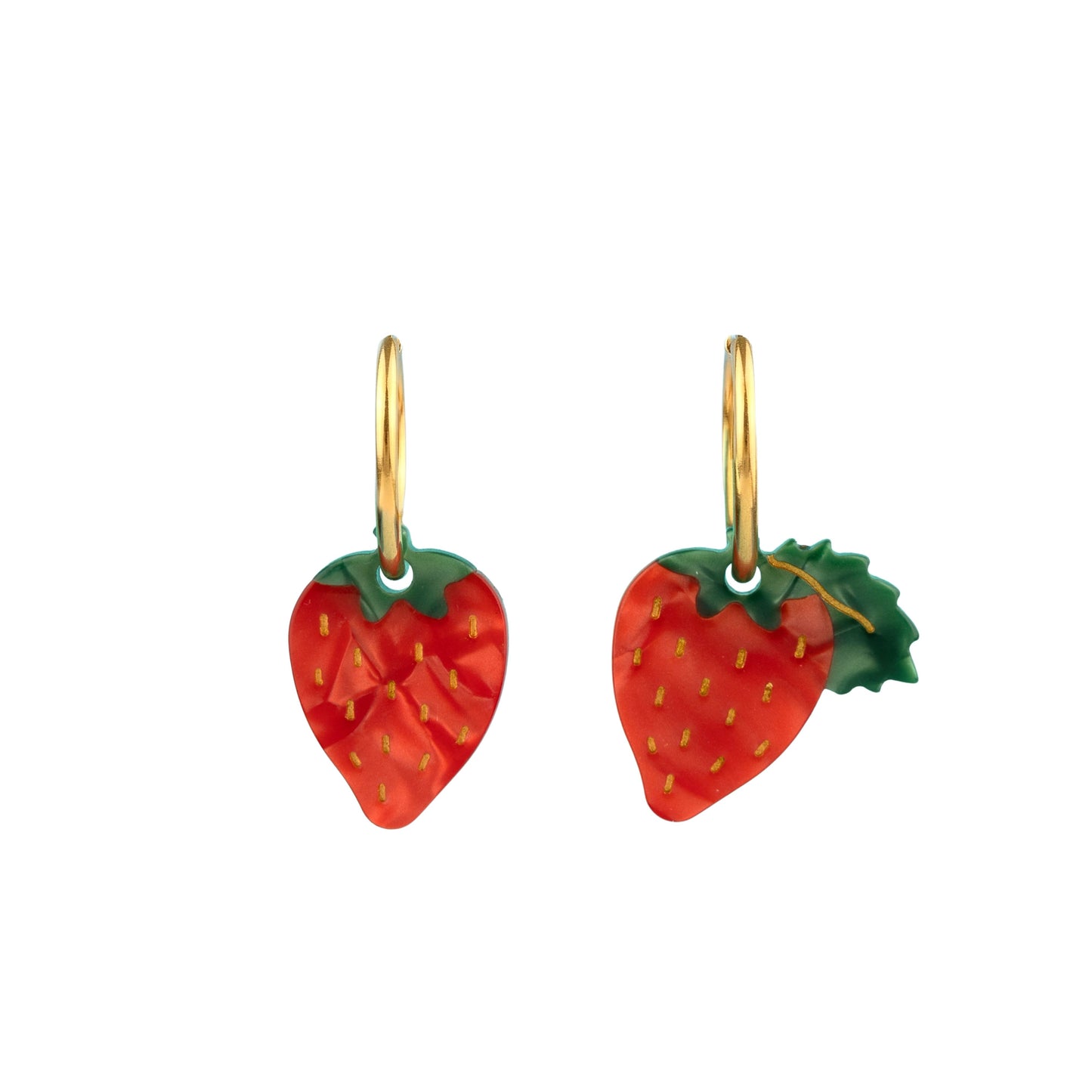 Boucles d'oreilles Fraise