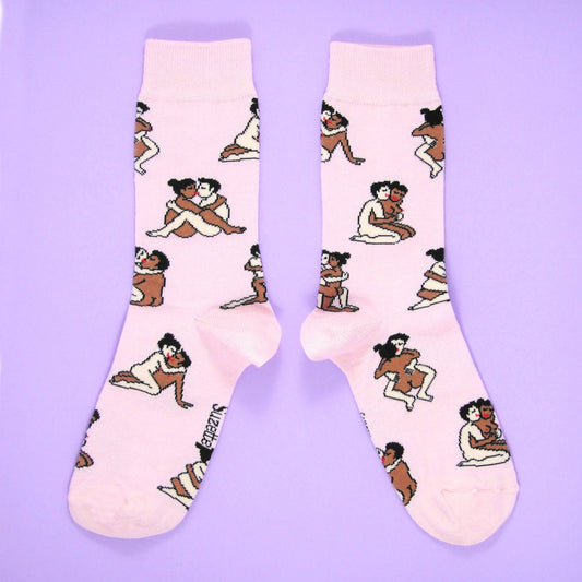 Chaussettes Kamasutra - Couples Heteros - Rose