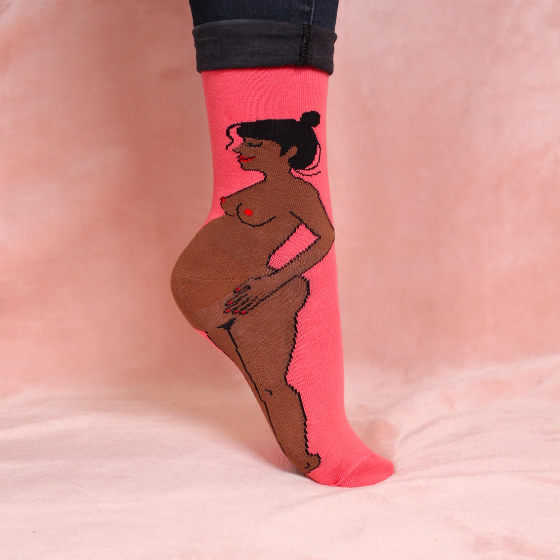Chaussettes Enceinte - Noire - Coucou Suzette