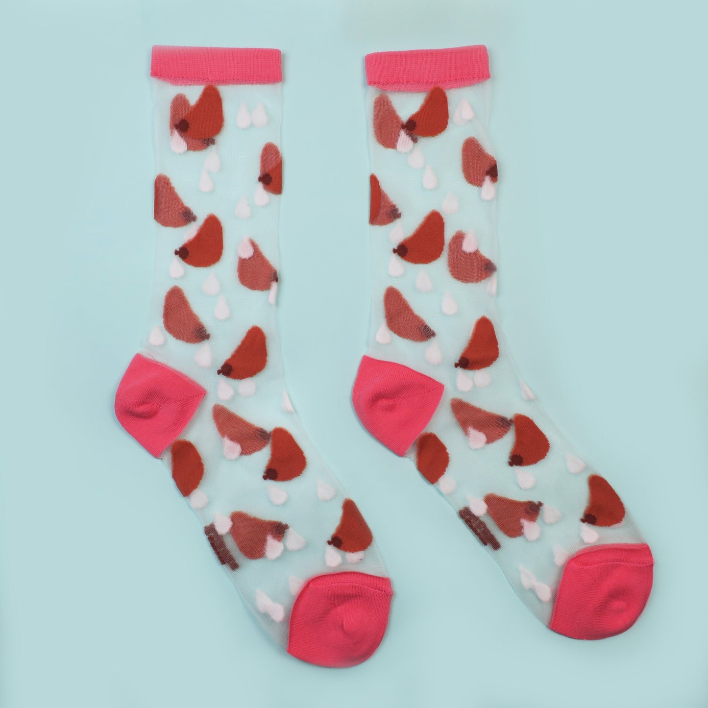 Breastfeeding Sheer Socks - Black