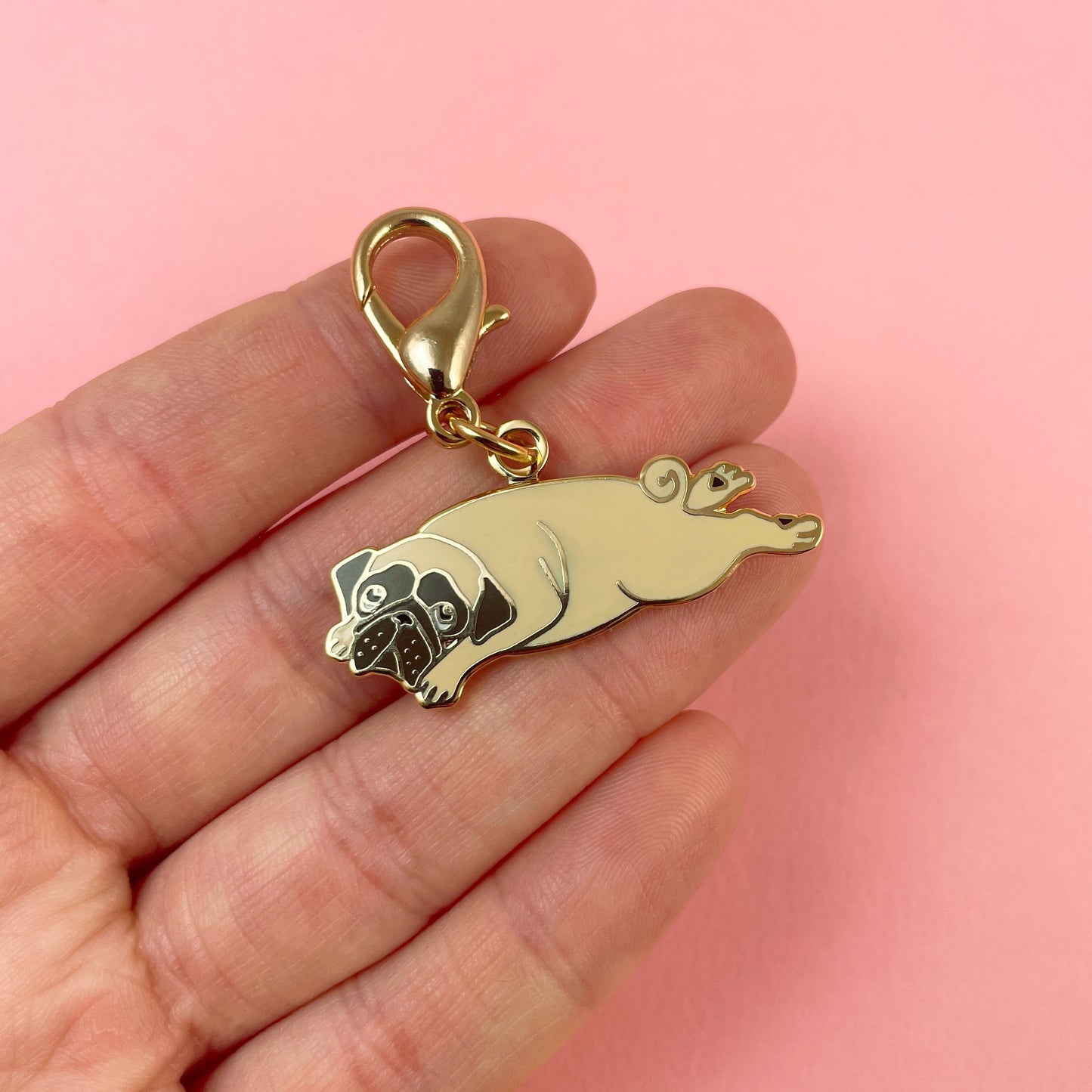 Pug Keychain / Pet Tag