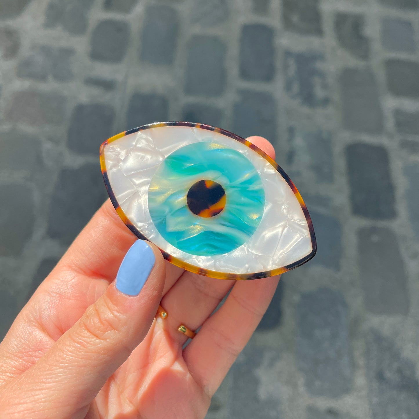 Pince à cheveux Oeil - Bleu - Coucou Suzette