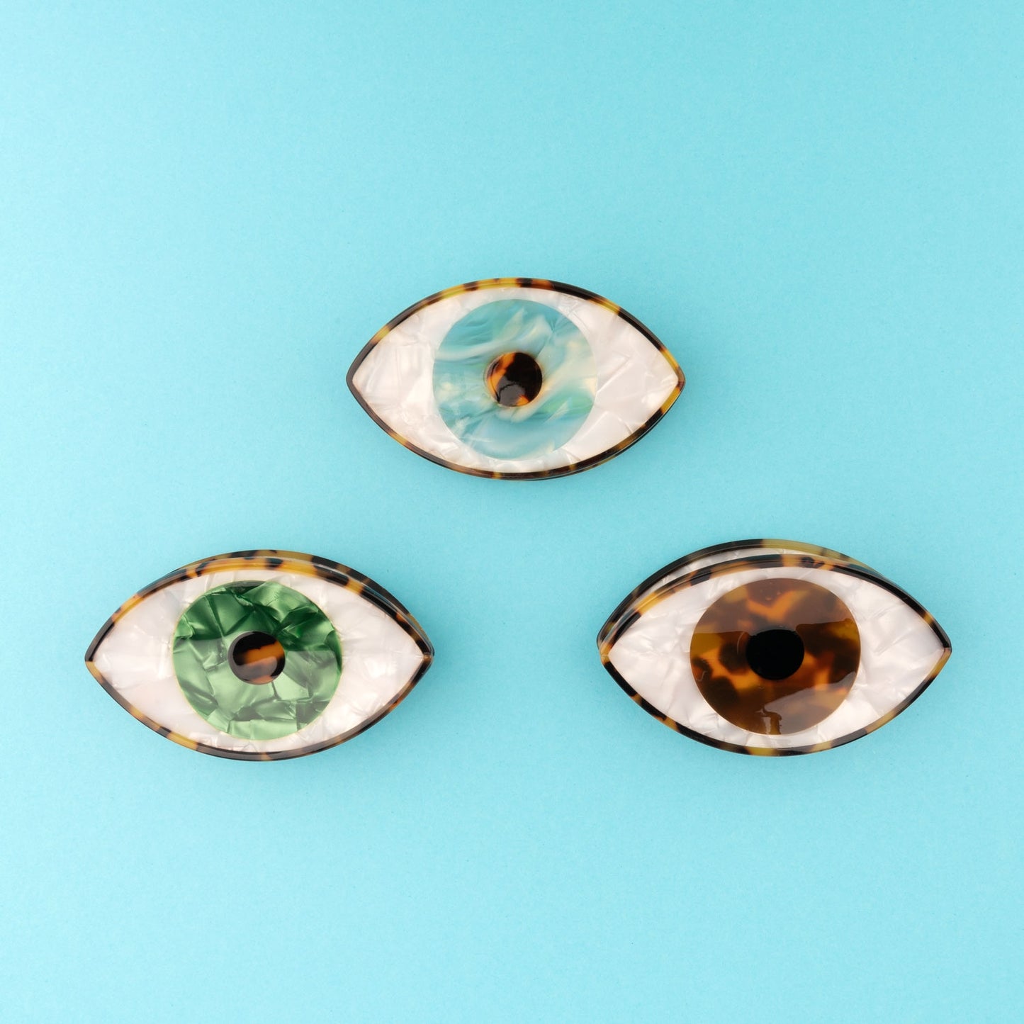 Pince à cheveux Oeil - Vert - Coucou Suzette