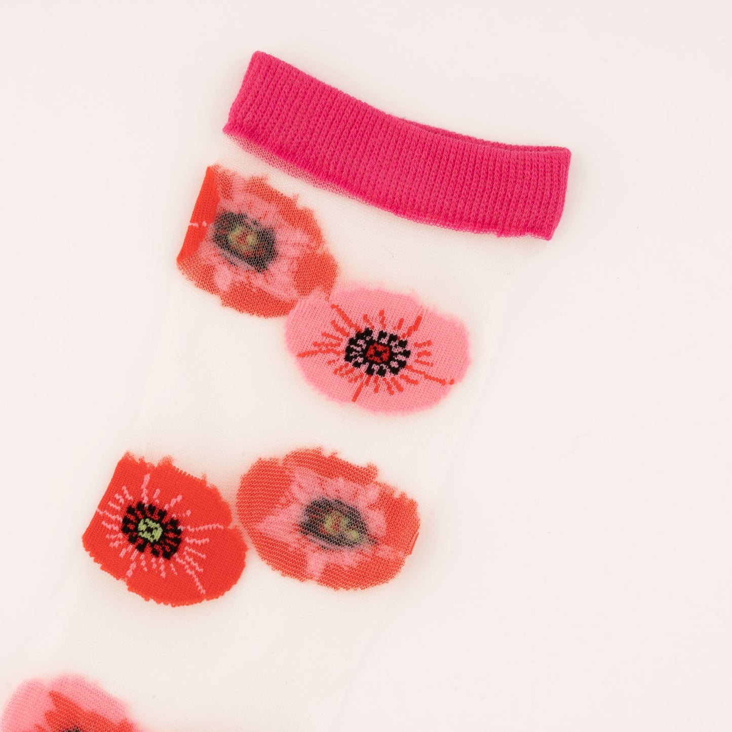 Chaussettes transparentes Coquelicot - Coucou Suzette