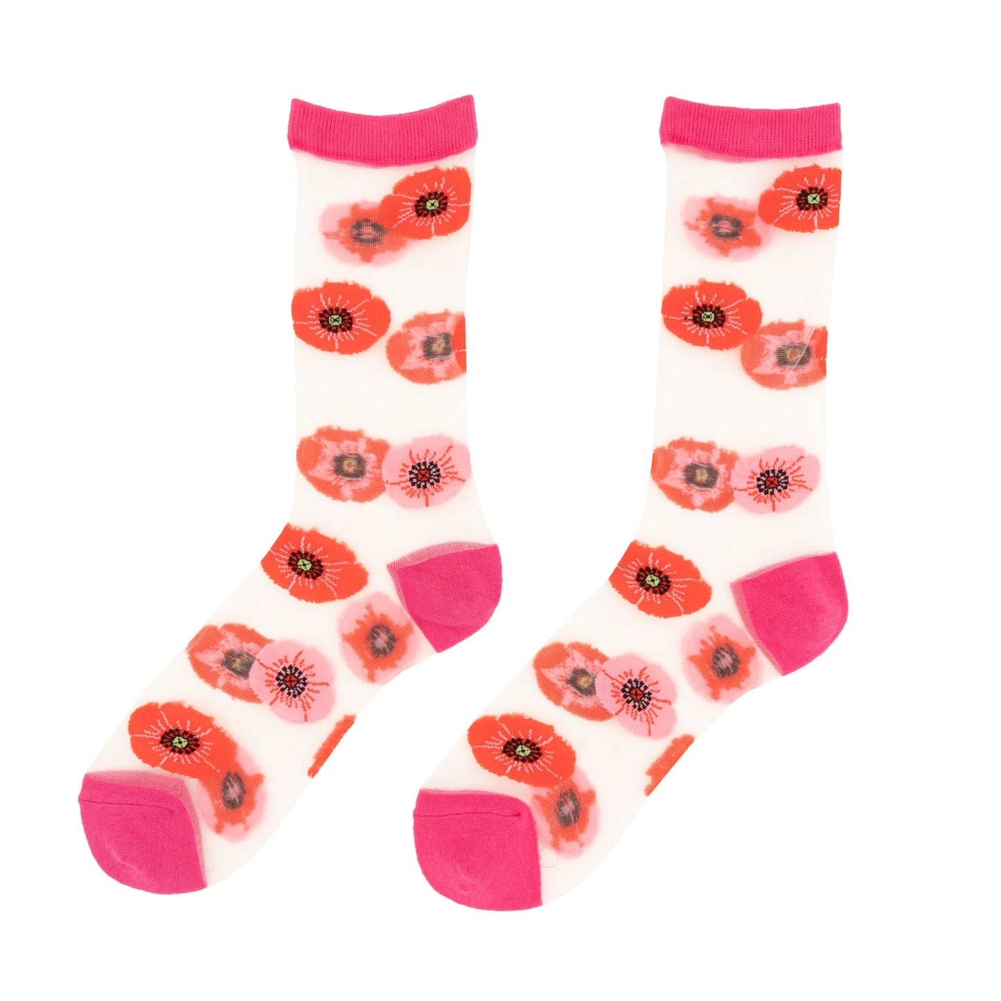 Chaussettes transparentes Coquelicot - Coucou Suzette