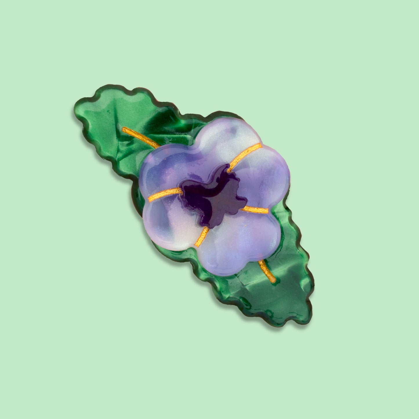 Barrette Pensée Mauve - Coucou Suzette