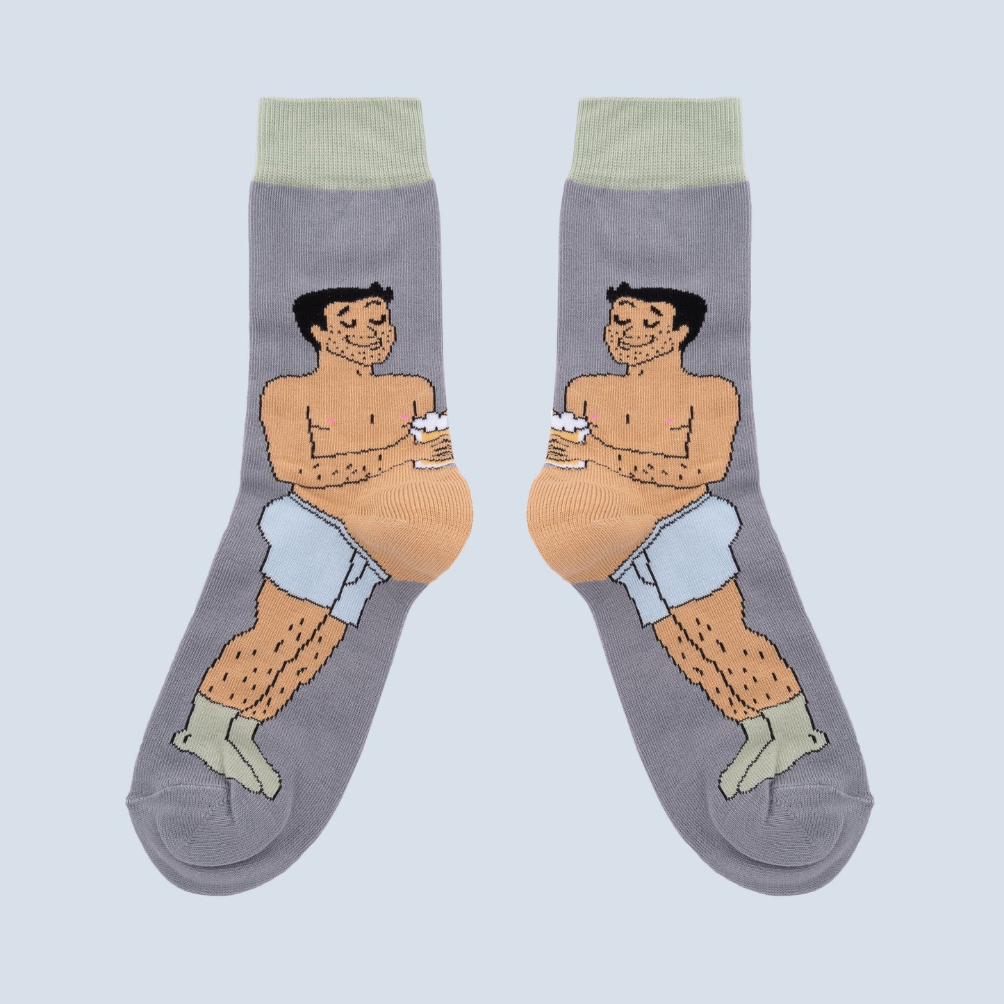 Chaussettes Bidon Bière - Noir - Coucou Suzette